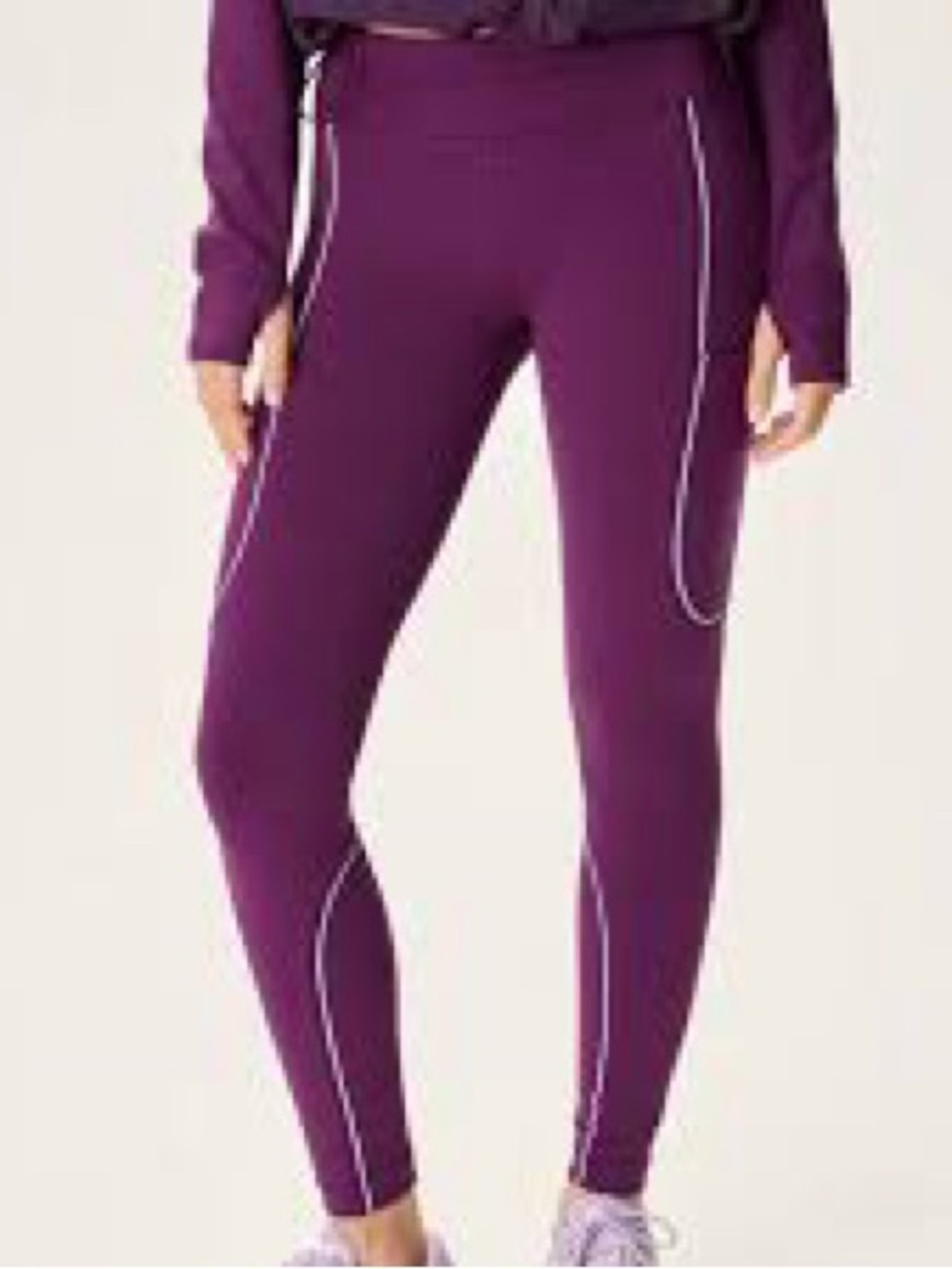 Outdoor Voices FrostKnit 7/8 Leggings Purple Beet Juice Women’s Size Medium